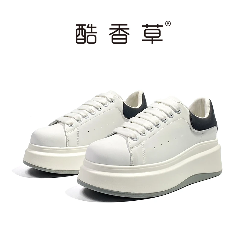 x132小白鞋女2023春季气质百搭系带防滑软底板鞋透气2301