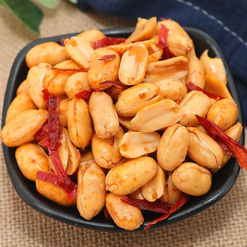 香酥花生米零食麻辣椒盐五香花生米散装熟油炸下酒菜特级坚果批发