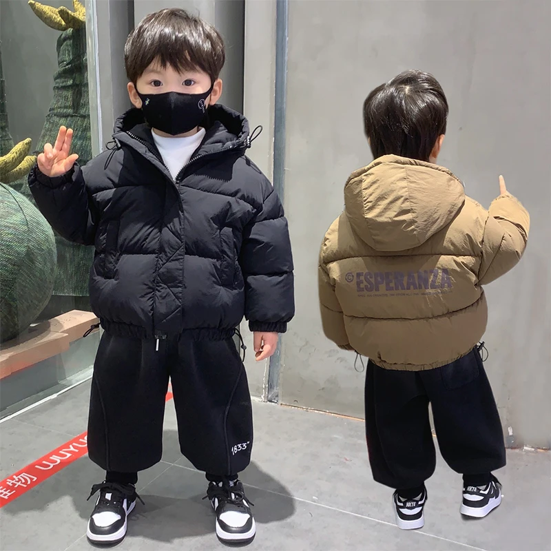 儿童男童棉服衣宝宝棉服2023新款面包服加厚洋气冬季短款外套潮