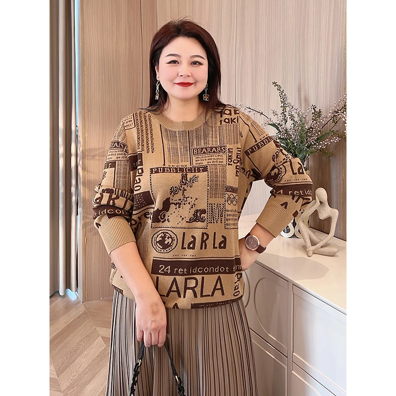 【现货！羊毛混纺毛衣】MsSheX采音大码女装冬美拉德毛衣J~B2309006