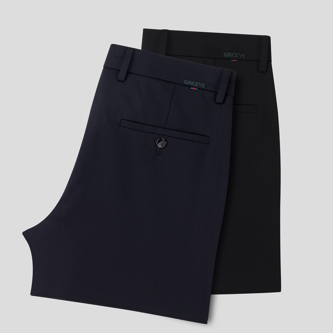 2024夏季新款条纹男士休闲裤商务休闲裤薄款修身