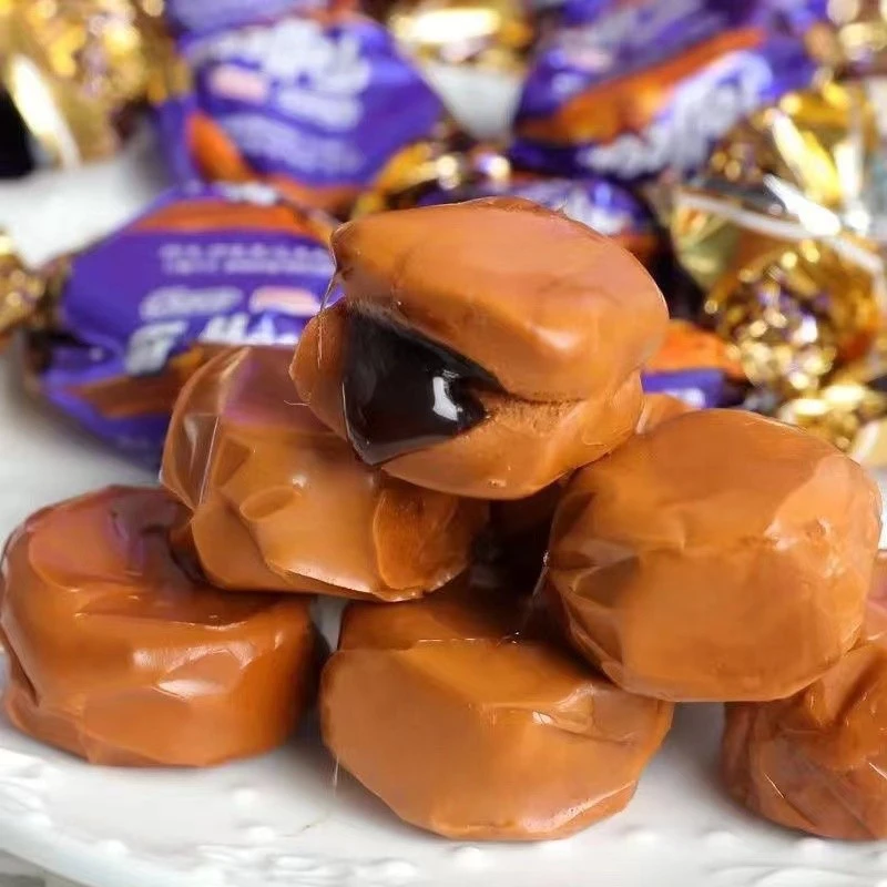 【到手500克】太妃糖巧克力夹心软糖经典口味零食糖果工厂直发