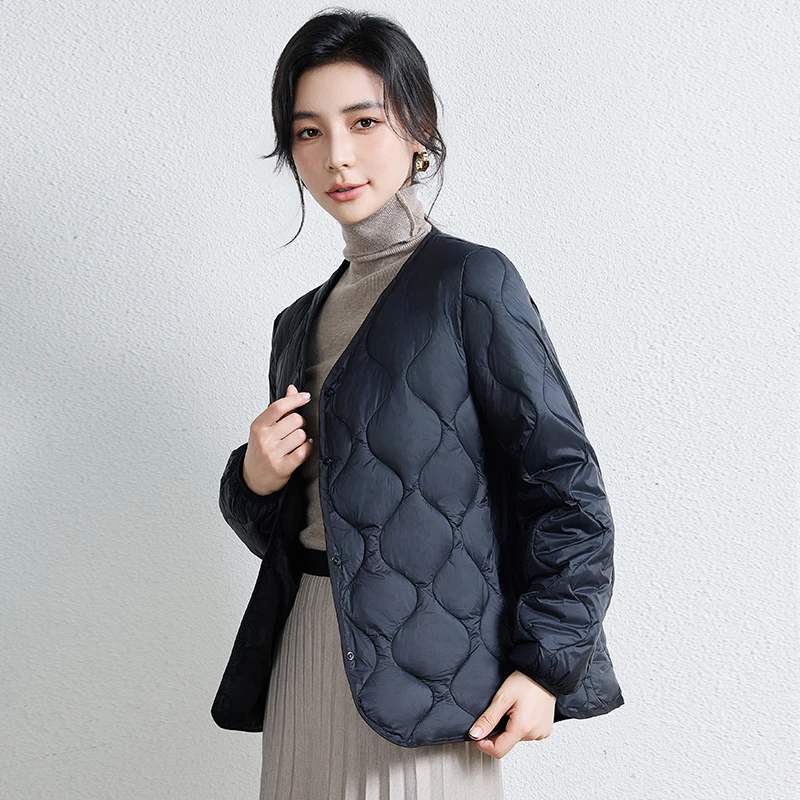 秋冬新款女款棉服轻薄保暖韩版时尚洋气小个子宽松秋冬保暖百搭