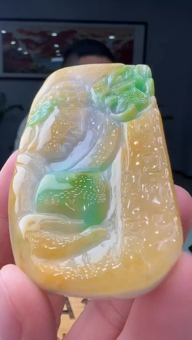 【闪购商品】翡翠吊坠(不含链)未镶嵌YX@@960Q7J02434