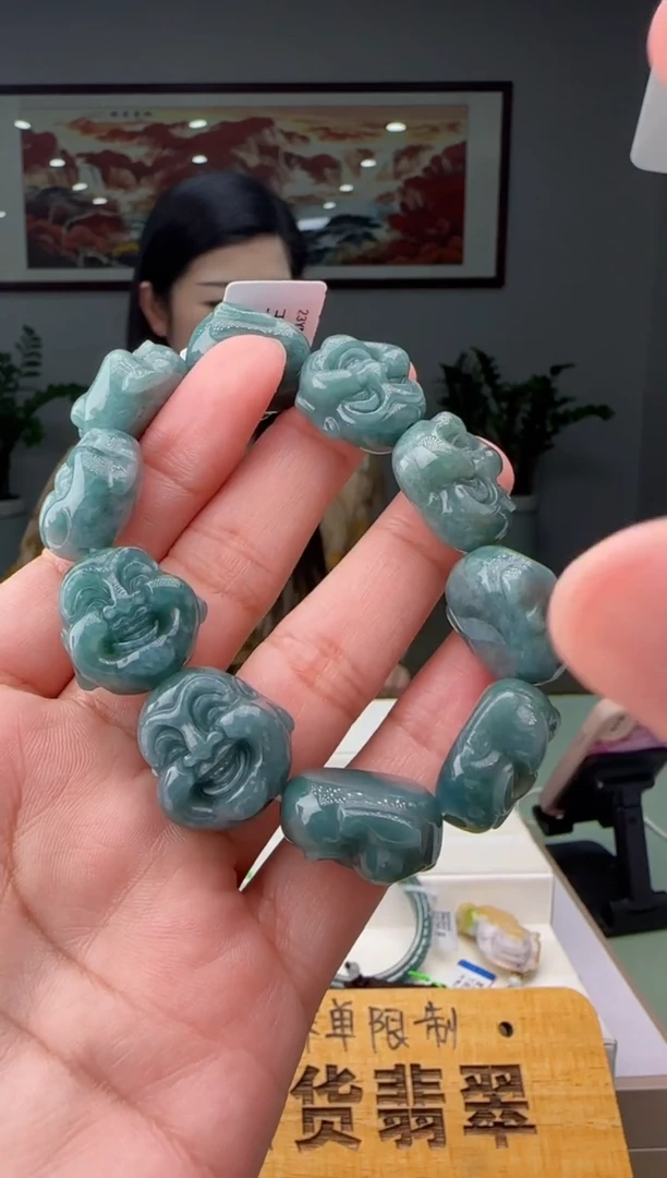 【闪购商品】翡翠手串未镶嵌多样性发其一XM@@60B7J09390