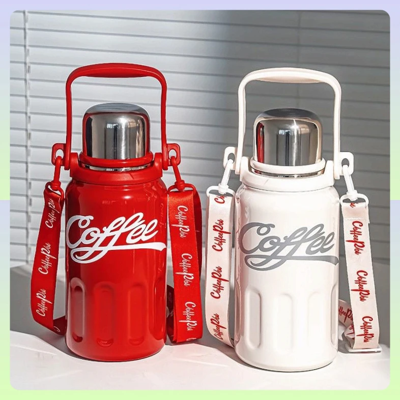 可口可乐PCWJ官方316不锈钢保温杯大容量便携网红爆款保冷【登鼎】