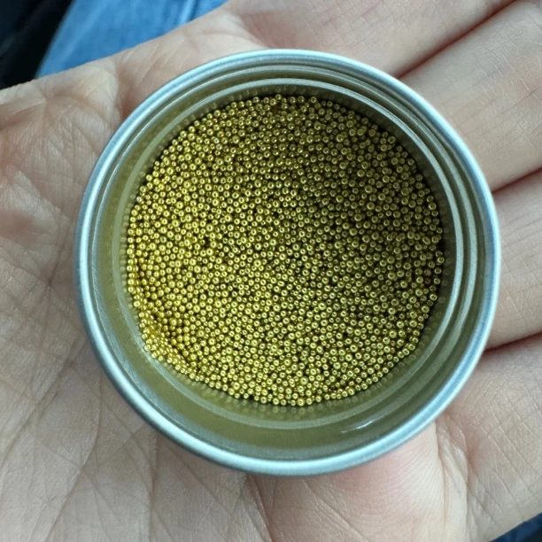 店铺满50包邮 新品 金色超迷你小号珠美甲饰品