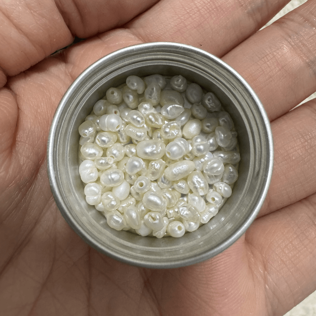 12店铺满50包邮 一罐90颗左右 天然巴洛克珍珠 美甲饰品