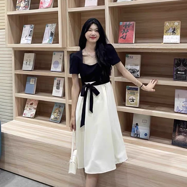 【玖一组货101-200】0821A夏季气质时尚小众轻熟连衣裙