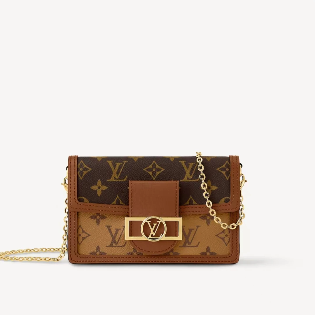 未使用 LouisVuitton/路易威登 LV 达芙妮woc 链条单肩斜挎包/通