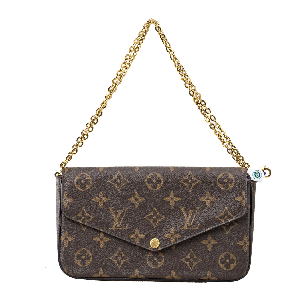 99新 LouisVuitton/路易威登 LV 老花三合一单肩包 带子包/通