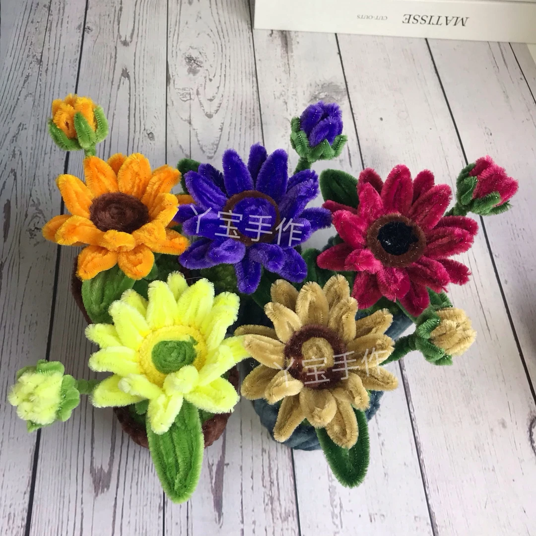 【丫宝手作推荐】扭扭棒油画小盆栽材料包diy手工（非成品，不含纸杯）