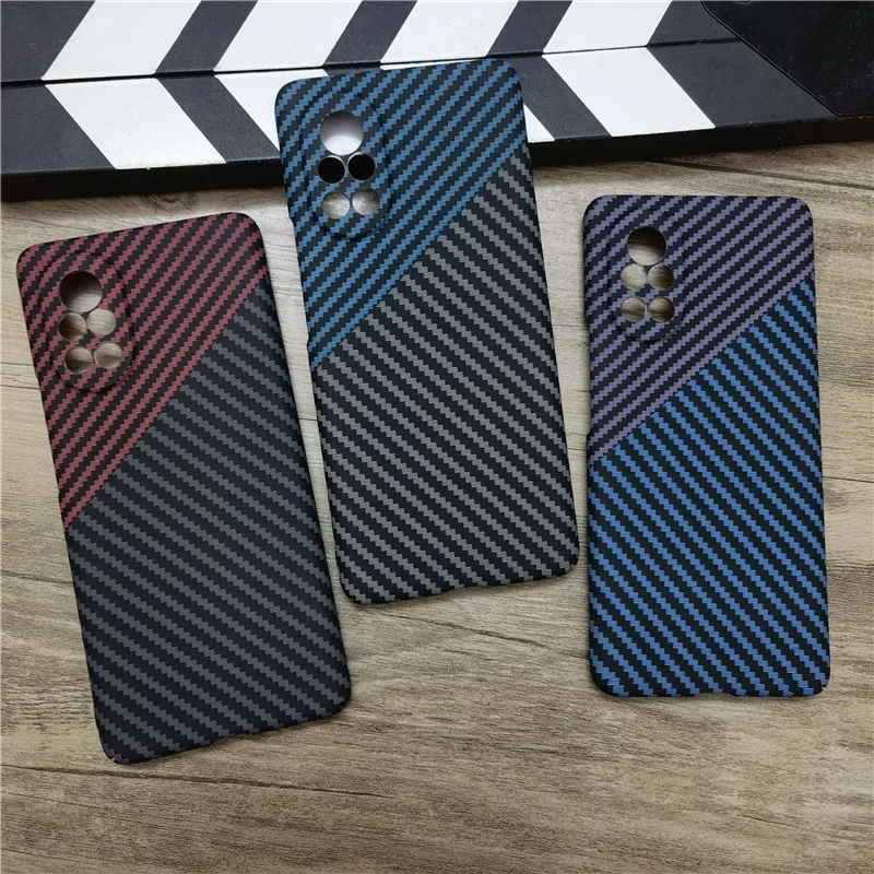 适用华为nova8手机壳nova8pro凯夫拉碳纤维全包硬壳防摔新款男nov