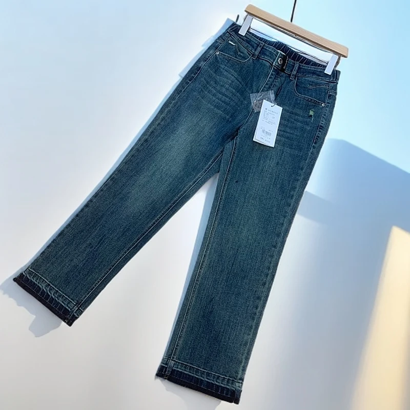 水淼2025春季新款0465-时尚休闲 舒适百搭直筒裤