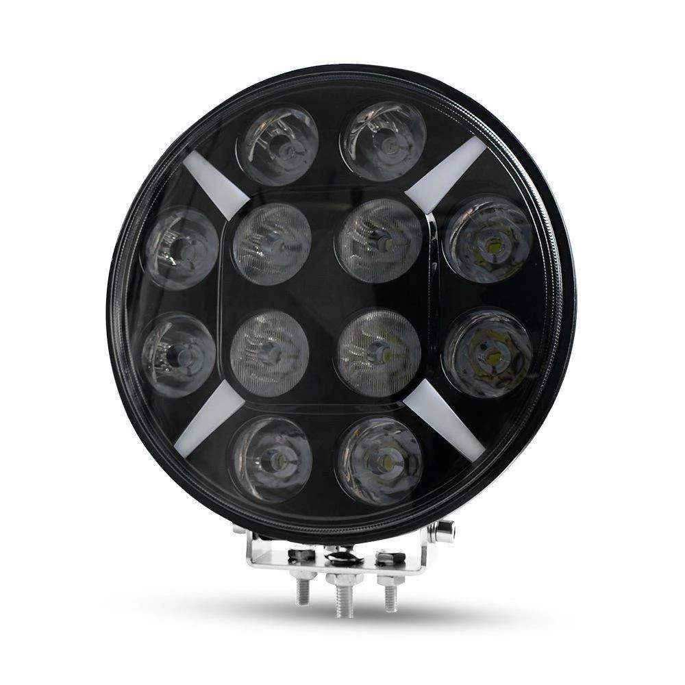 欧卡风9寸顶灯24V货车卡车半挂改装探照灯日行灯大灯远光灯欧卡灯