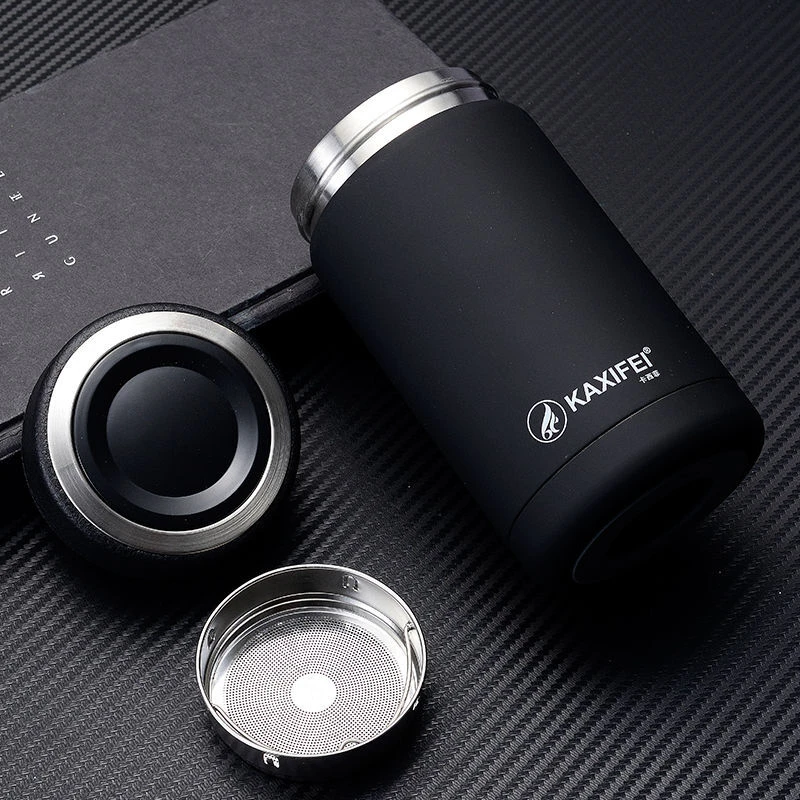 保温杯304不锈钢磨砂水杯茶杯便携防摔口杯简约男女刻字定制logo