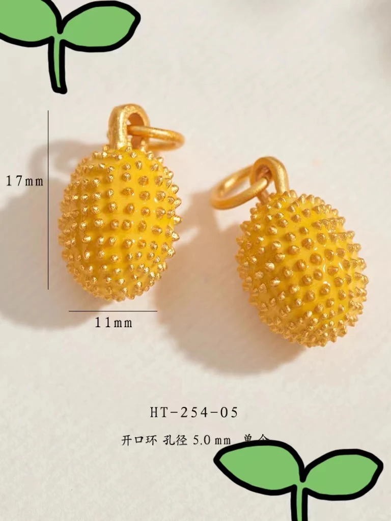 合金耳饰 合金小榴莲项链