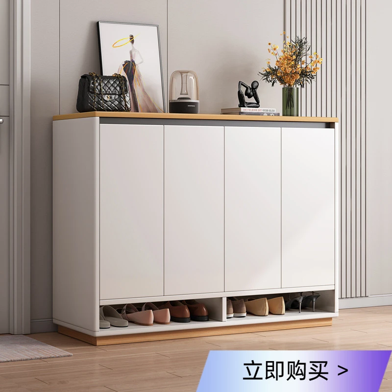 现代鞋柜家用门口楼道外大容量入户收纳经济型2024爆新款简易鞋架