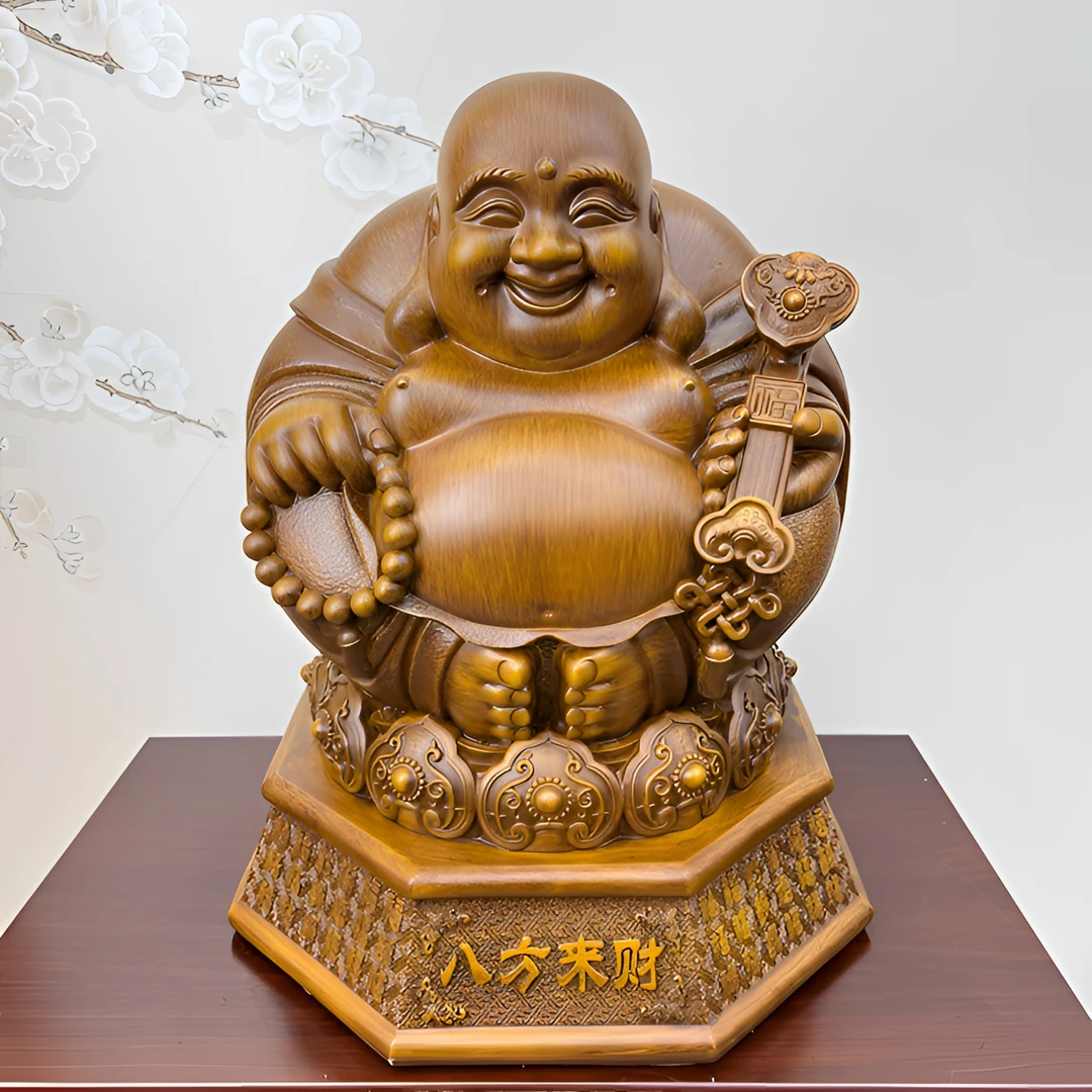 SZJ小八方来财弥勒佛摆件【长30高38厘米】2265S