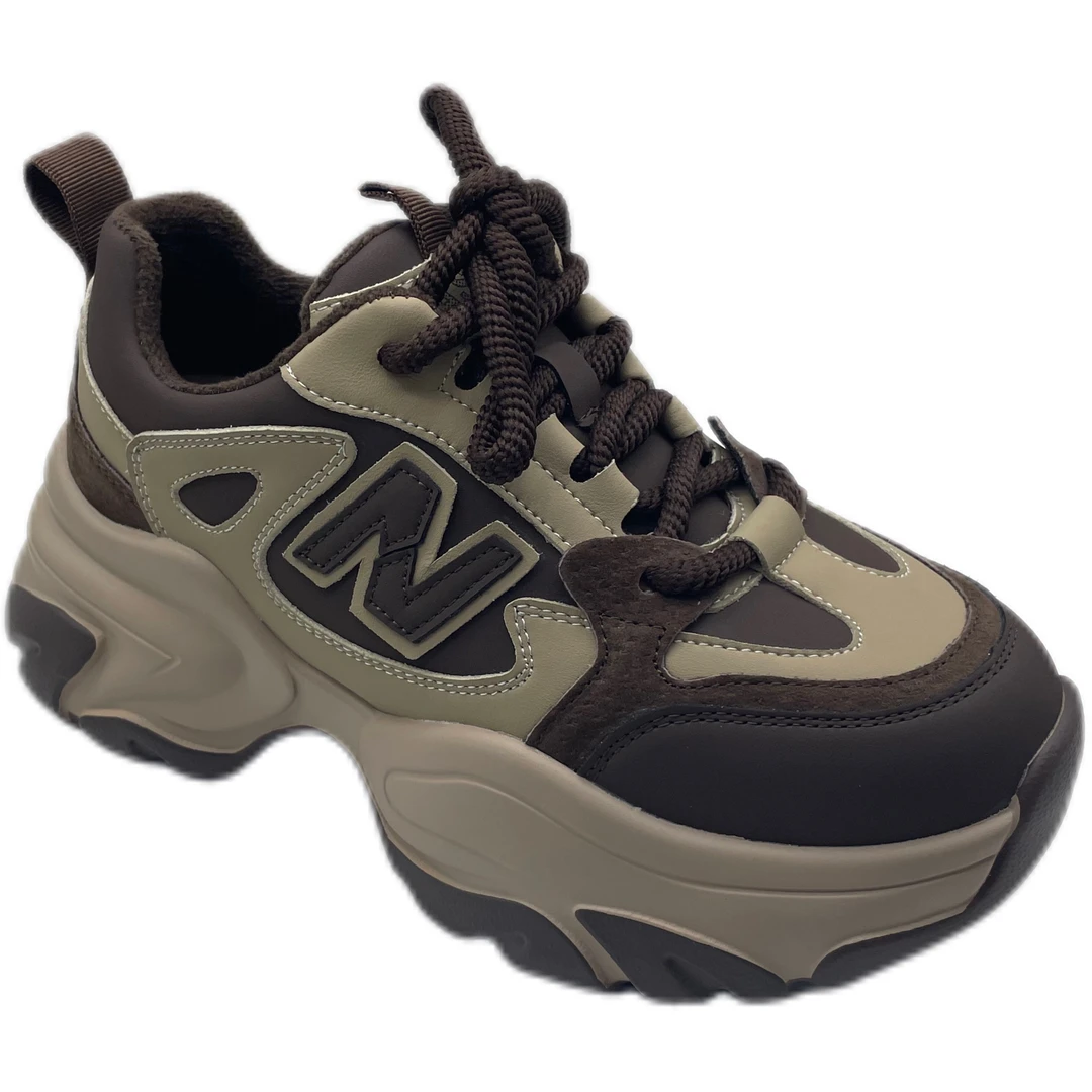 香典香典皮鞋厚底增高老爹鞋女爆款炸街ins透气加绒保暖超火运动