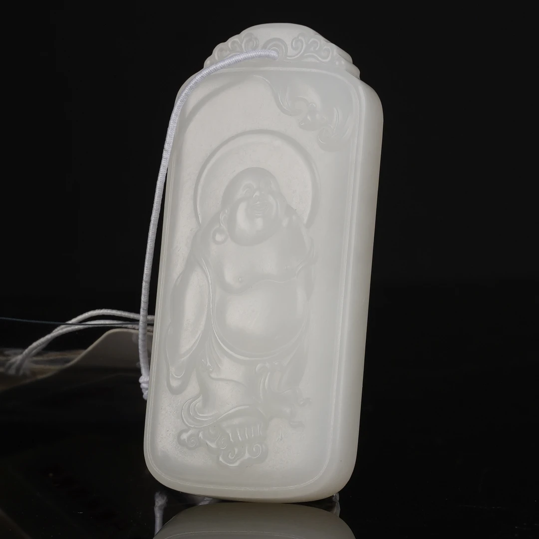 XT83591二十世纪和田玉弥勒佛挂坠