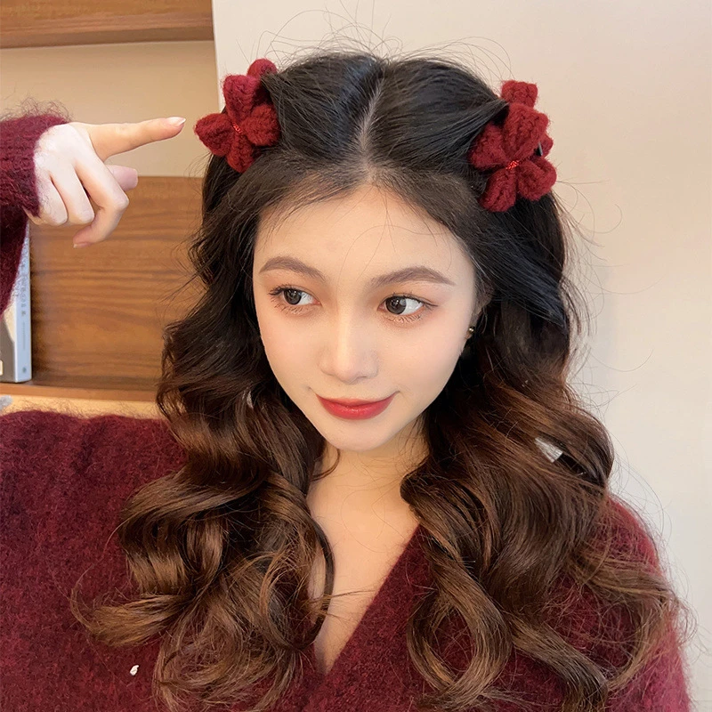 刘海侧边夹可爱蝴蝶结发夹女侧边公主头发饰精致刘海夹秋冬小抓夹