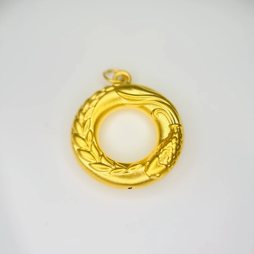 足金饰品/麦穗锦鲤平安扣/1.14/A929238-1.14/m(克重多退少补)