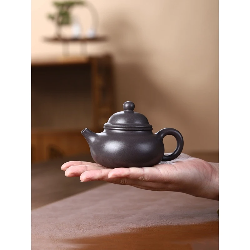 4折宜兴紫砂壶纯原矿无酸洗天青泥内推出水纯手工容天壶斗茶小壶