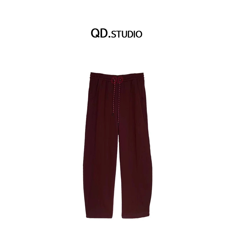 2024秋季大码女装新款松紧腰宽松阔腿裤长裤2951