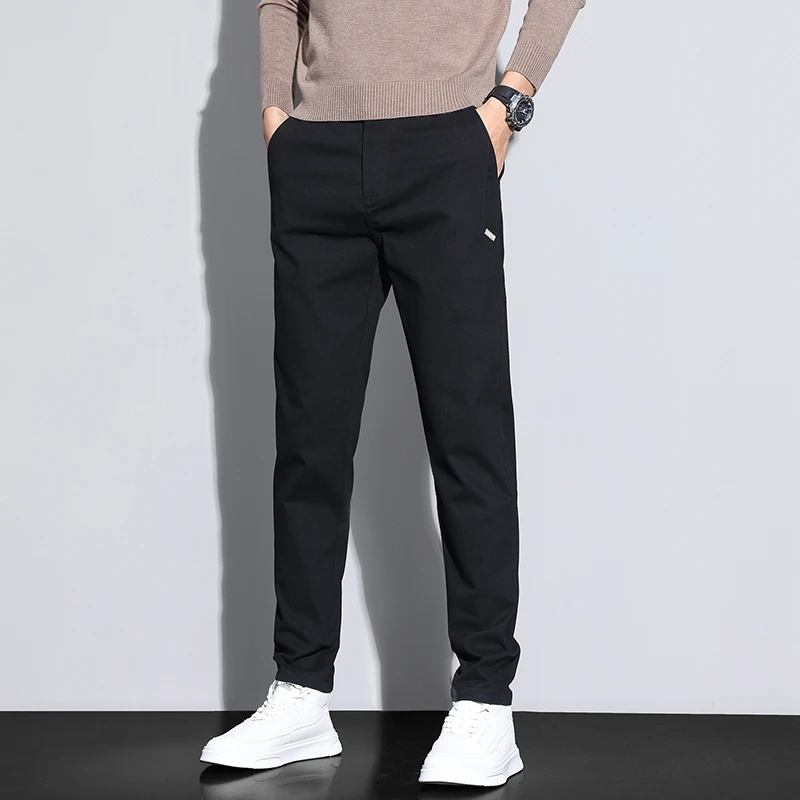 春秋新款男士直筒裤潮流韩版商务西装裤时尚百搭休闲裤男装长裤子