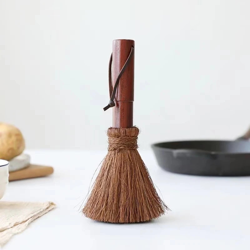 椰棕锅刷天然棕软毛刷不沾油长柄神器厨房刷锅家用刷洗擦锅清洁