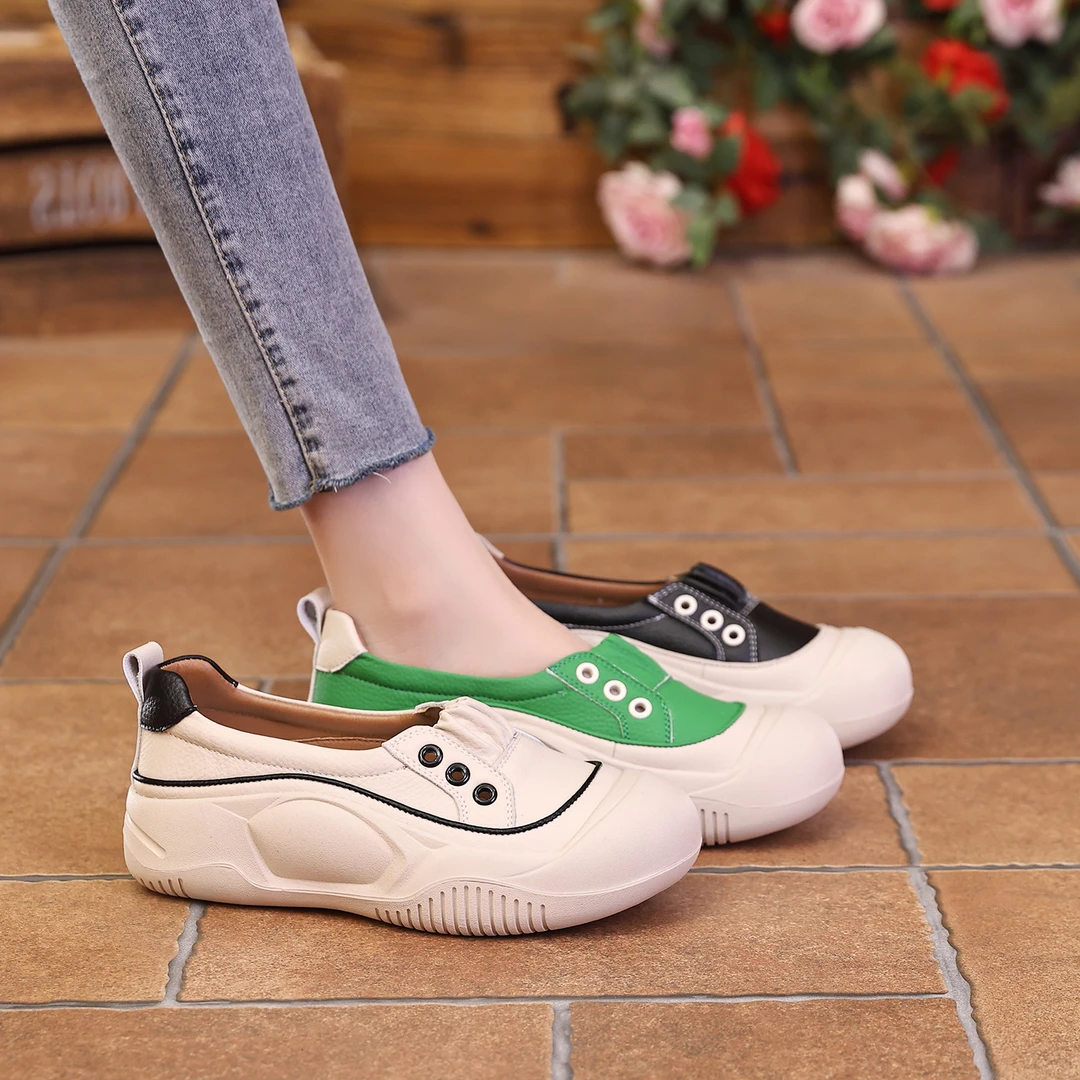 千之恋G增高4CM2024夏季新款复古软底高级感休闲百搭气质女鞋3761