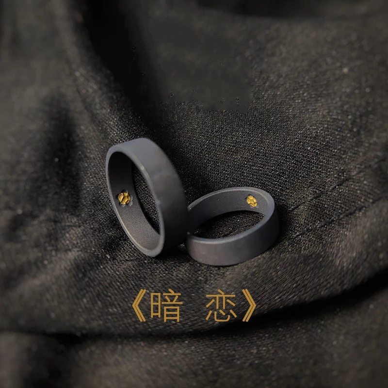 小众《暗恋》戒指情侣对戒设计感一对ins可调节