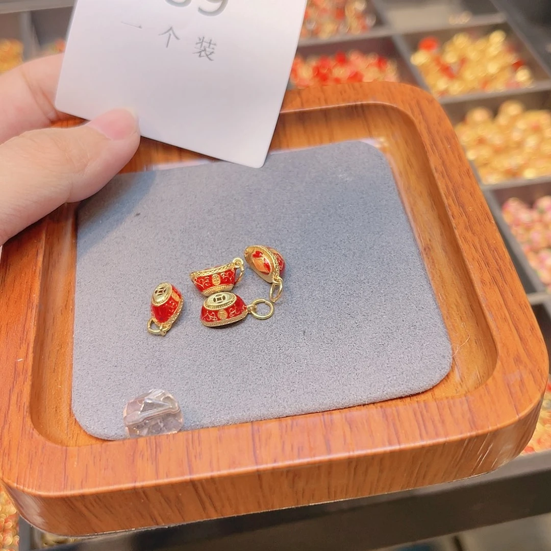 碧玺珠宝半成品银S925镀金镶嵌89