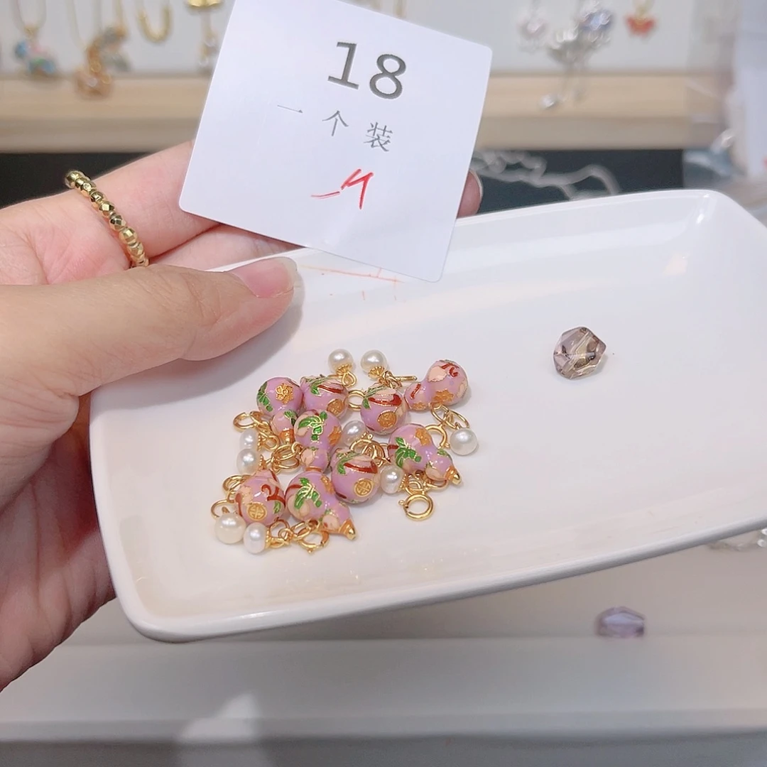 紫晶珠宝半成品银S925镀金镶嵌18