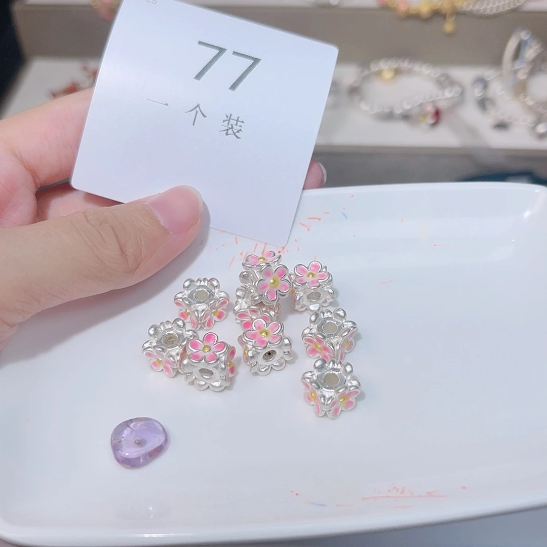 紫晶珠宝半成品银S925镶嵌77