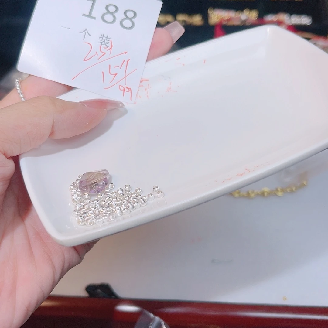 紫晶珠宝半成品银S925镶嵌188