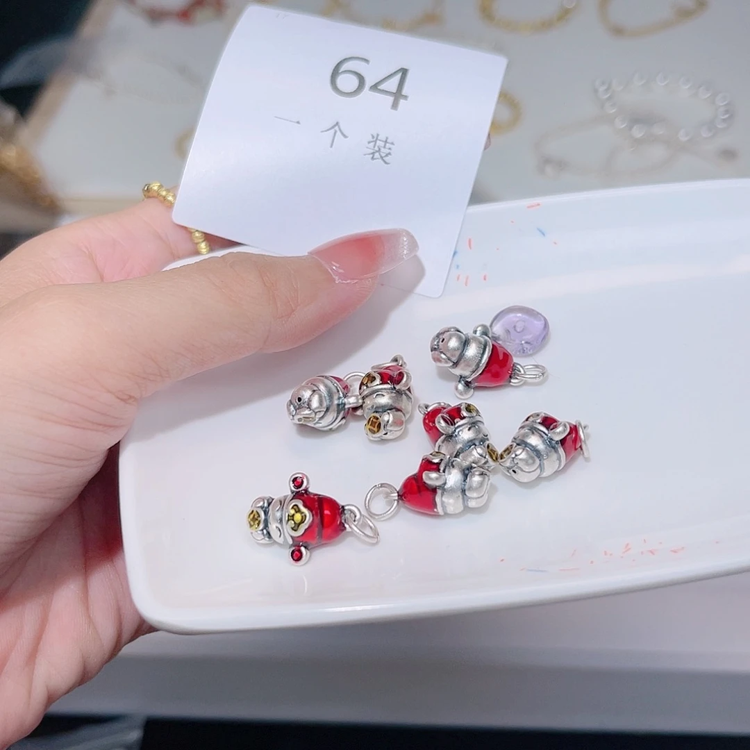 紫晶珠宝半成品银S925镶嵌64