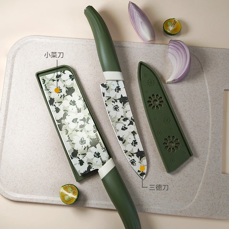 厨房家用印花小菜水果刀    优尚