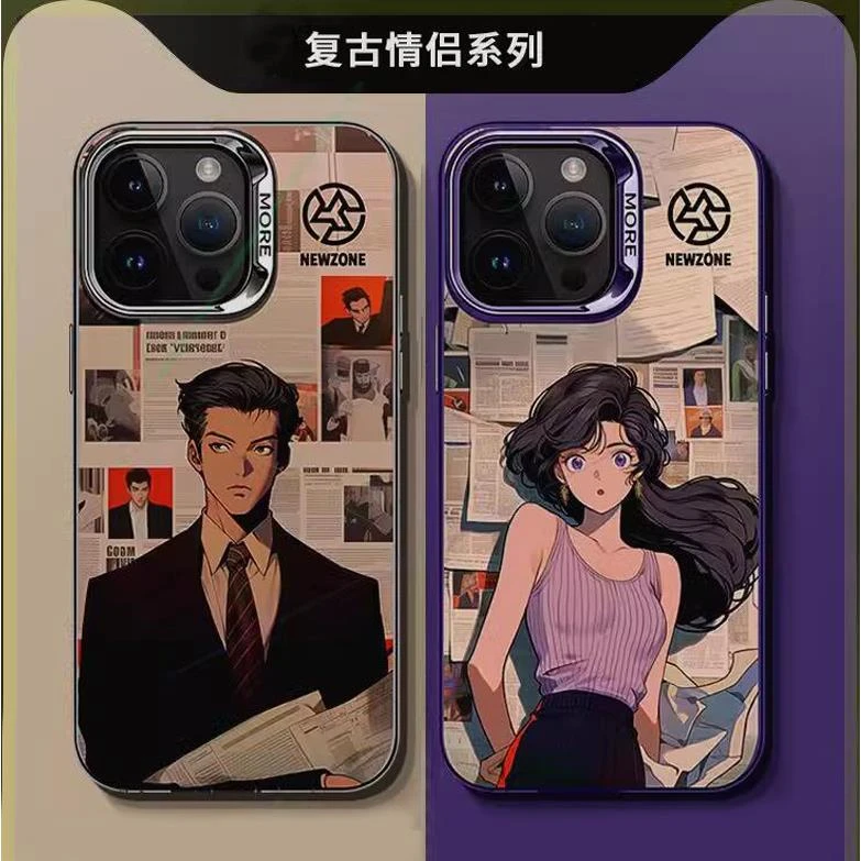 港风人物适用苹果15/14手机保护壳iPhone15/15/15pro新款14plus彩