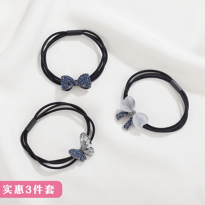 橡皮筋女扎头发绳皮套高弹力发圈头绳2023新款高端成人高级感头饰
