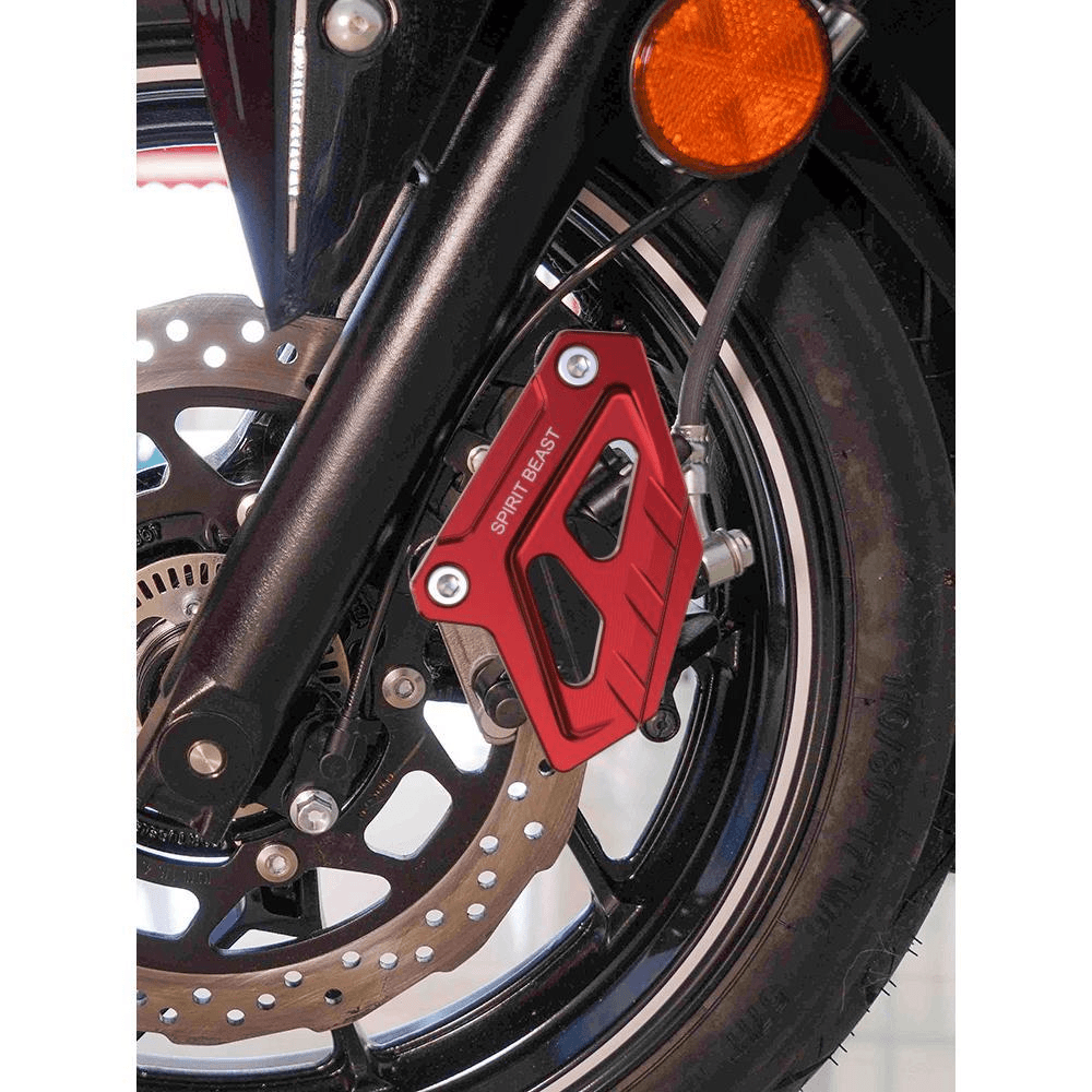 适用铃木GSX250R下泵盖改装摩托车前轮制动盘卡钳盖子碟刹泵护壳