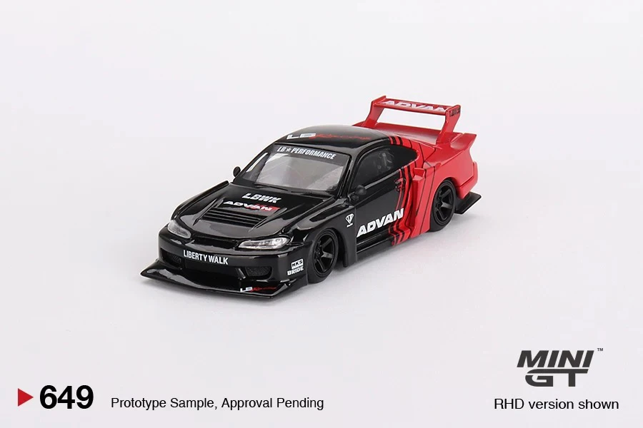 MINIGT 1:64 日产Nissan 超级剪影 S15 SILVIA ADVAN 合金车模649