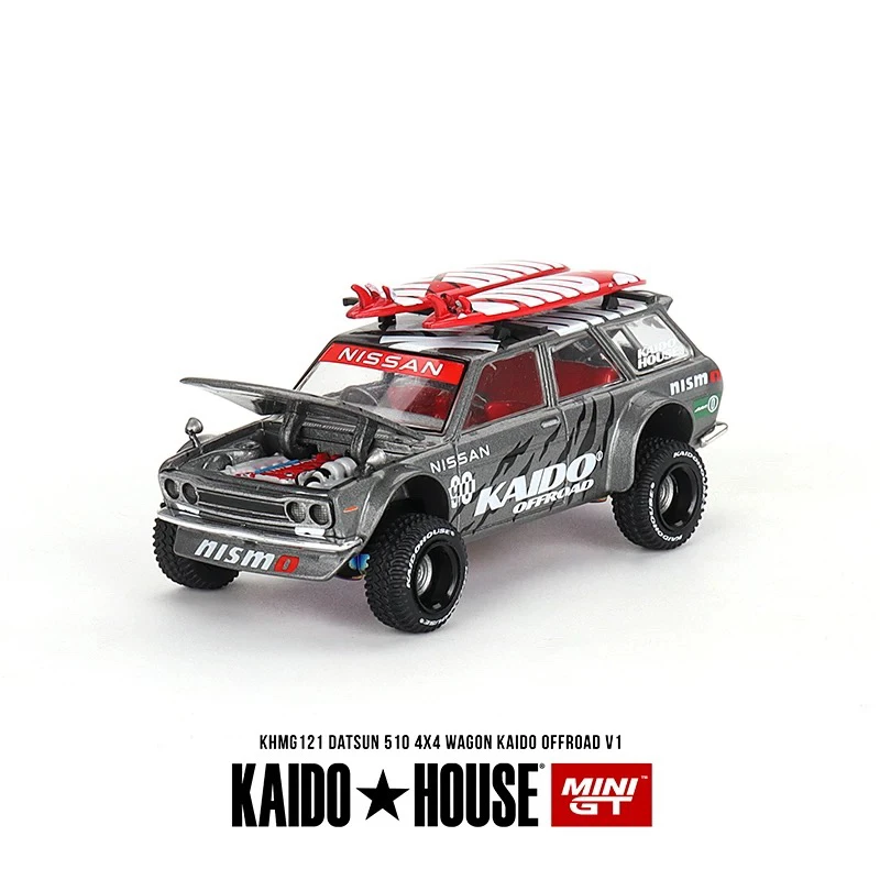 Kaido MINIGT 1:64得胜Datsun510 Wagon 4x4 Offroad合金车模K121