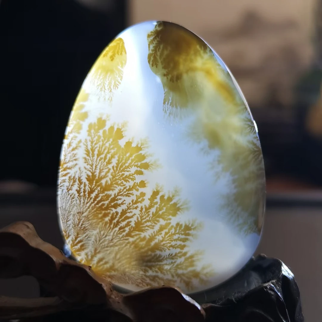 海洋玉髓--秋分（冰种），尺寸：49x37x10mm
