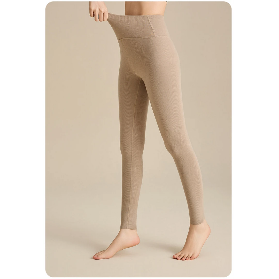 【主播推荐】女士高腰德绒基础保暖裤A8842