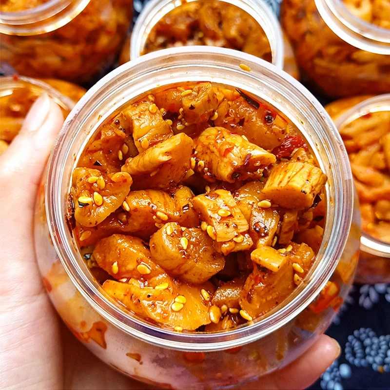 四川麻辣萝卜干下饭开胃菜酱味萝卜脆咸菜红油罐装220g腌制酱菜