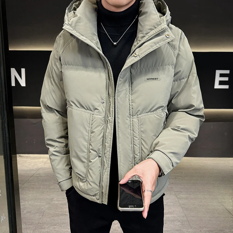 【塔尖之王】冬季男士休闲百搭工装滑雪服时尚保暖情侣连帽外套1037