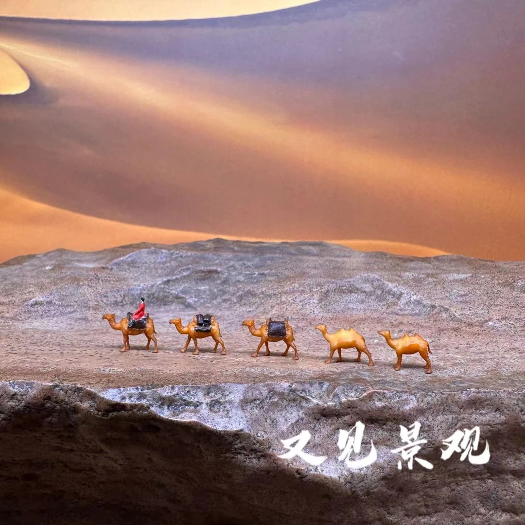 骆驼——树脂动物微景观精致摆件奇石沙盘假山置景装饰摆盘都可用