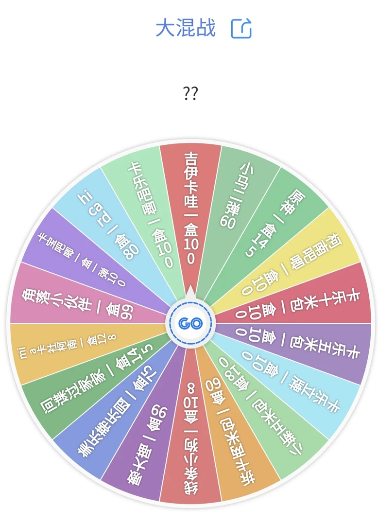 【西伊】三丽鸥小新混ip大转盘